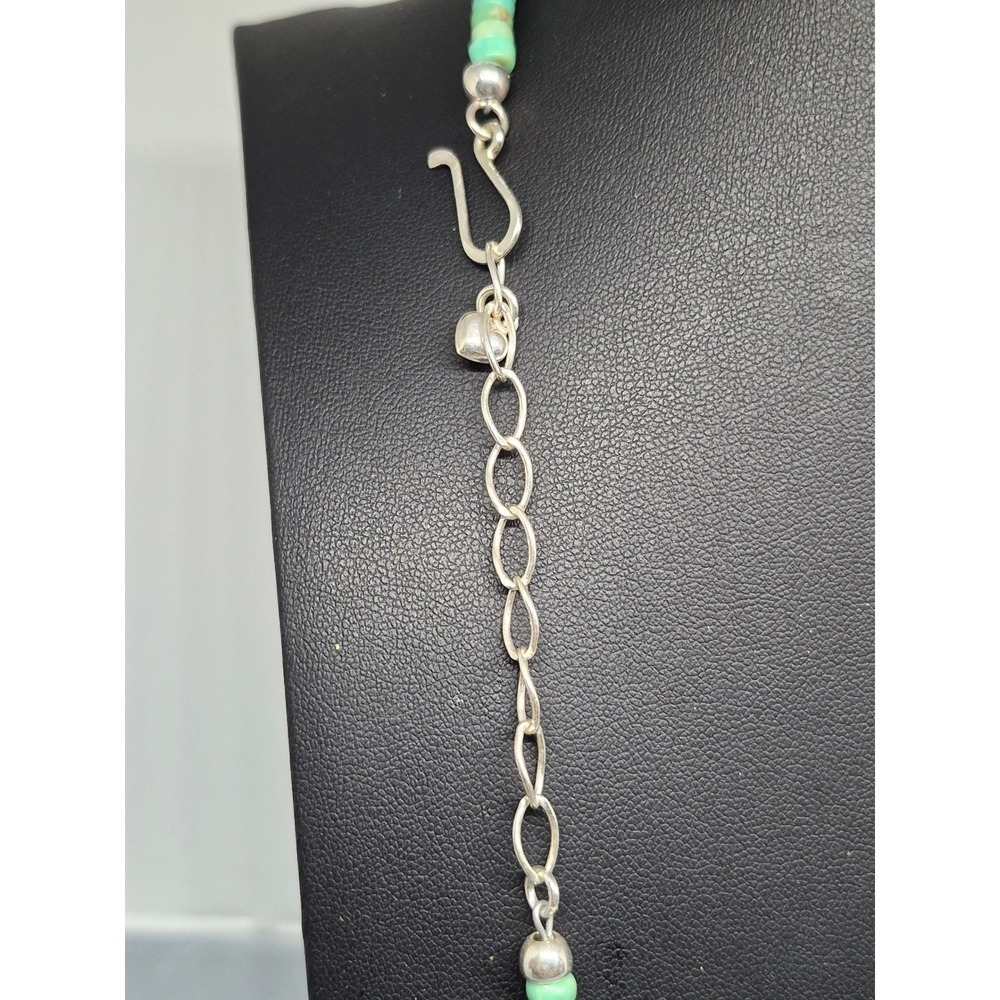 Jay King Necklace Green Turquoise Sterling Silver Mine Finds Bead - Picture 4 of 12